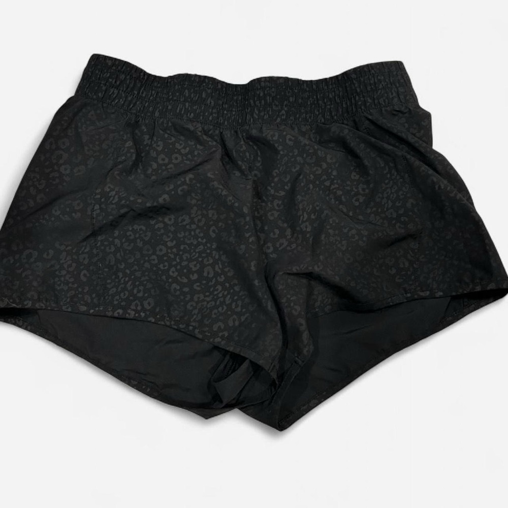 Marika Black Patterned Athletic Shorts